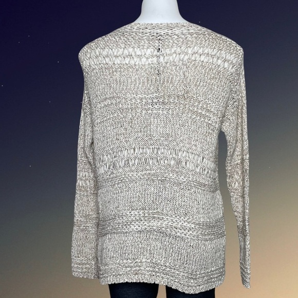 BCBGMaxAzira mixed stitch off white sweater, NWT, XXS - Picture 3 of 8